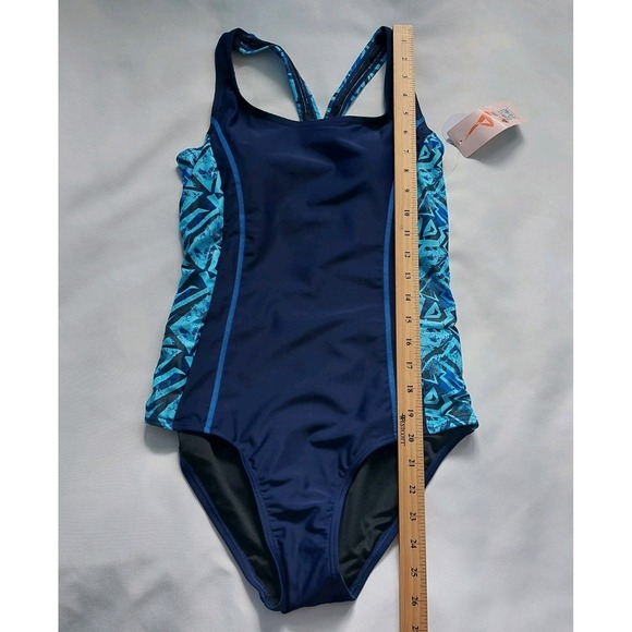 Women Athletic One Piece Swimsuit Racerback Sport Lap Swimming Suit Swimwear S - Picture 2 of 9